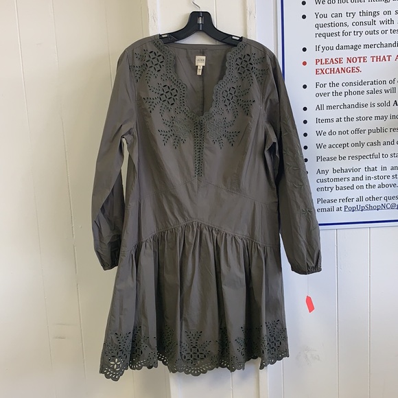 La Vie Embroidery Detail Long Sleeve Minidress - Picture 5 of 6